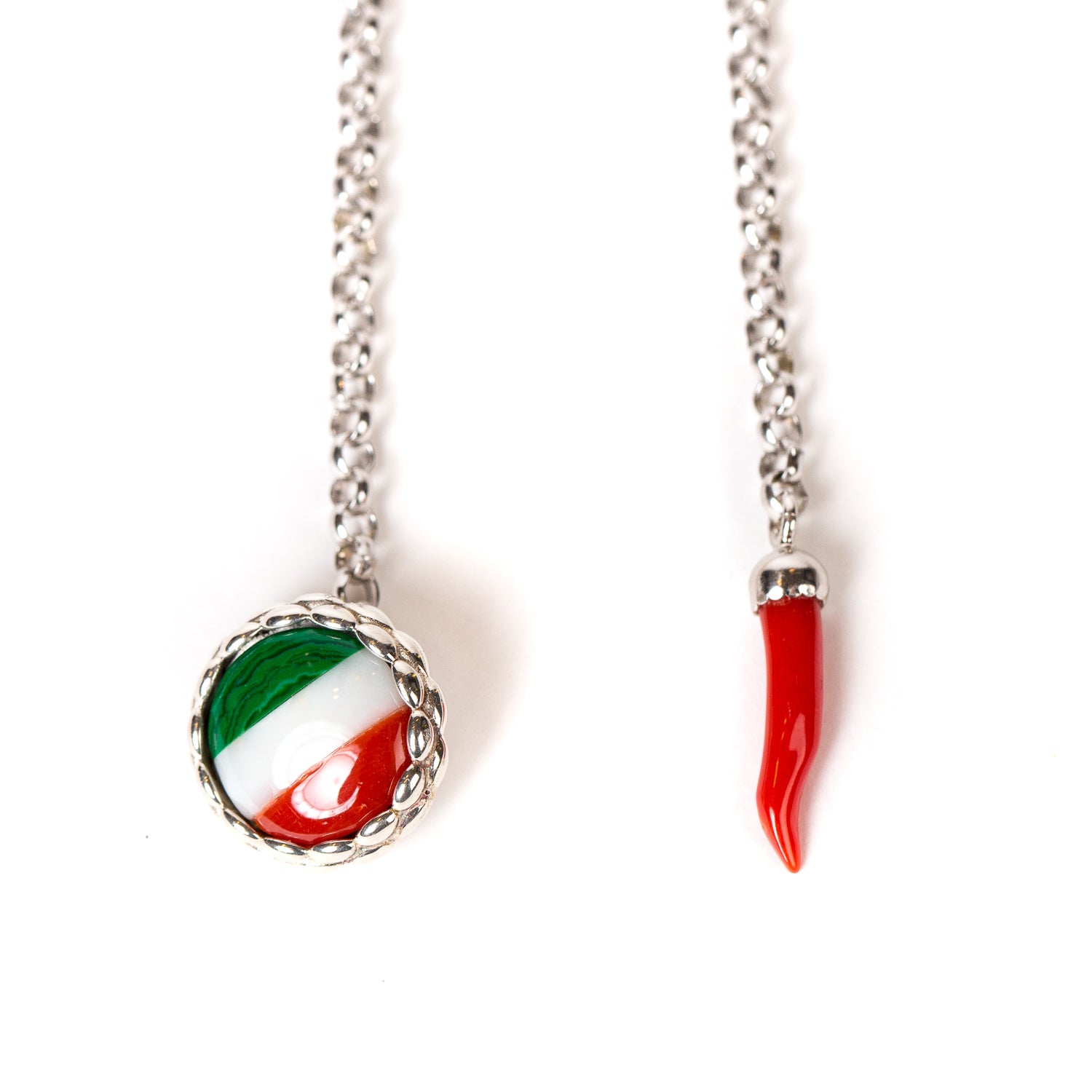 Knopflochkette "Le Royal Italy" aus Sterling Silber - Handarbeit
